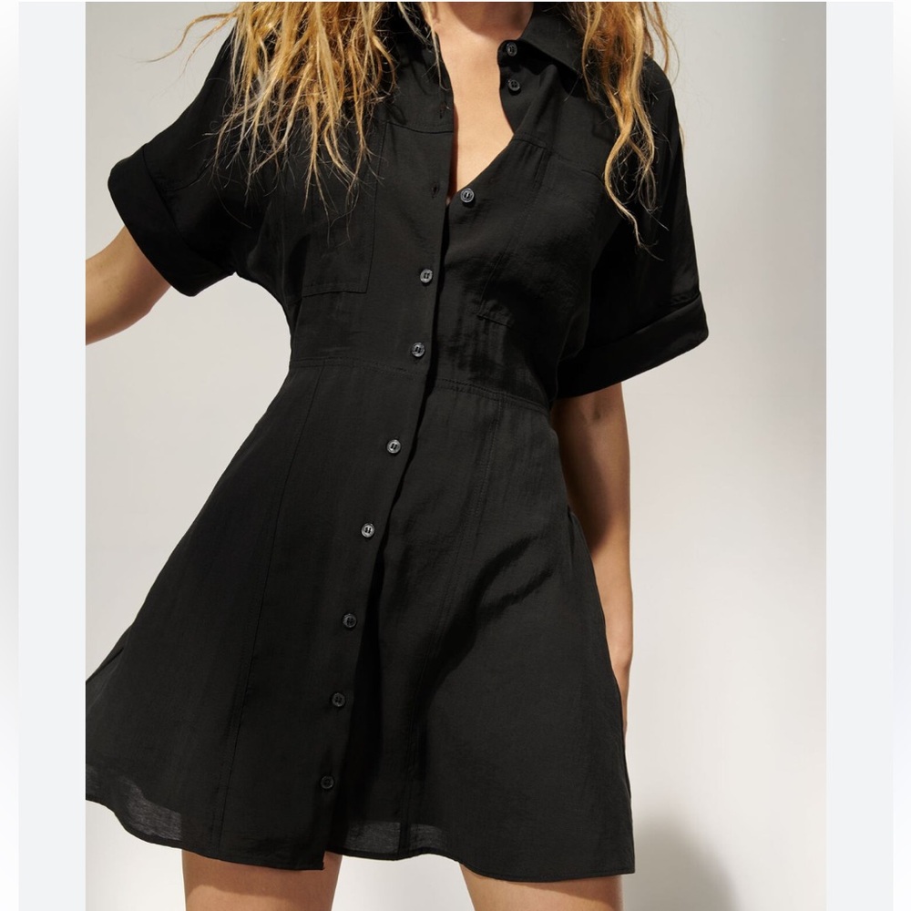 Zara black mini dress